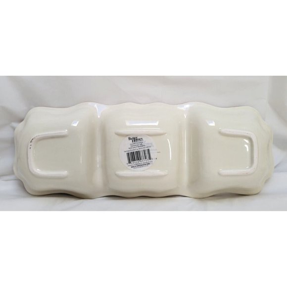 Better Homes and Gardens Heritage Winter Forest Ceramic 3 Section Serving Dish - Picture 10 of 11